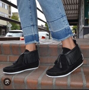 Rag & Bone Ghita Moccasin Shoe Fringe Suede